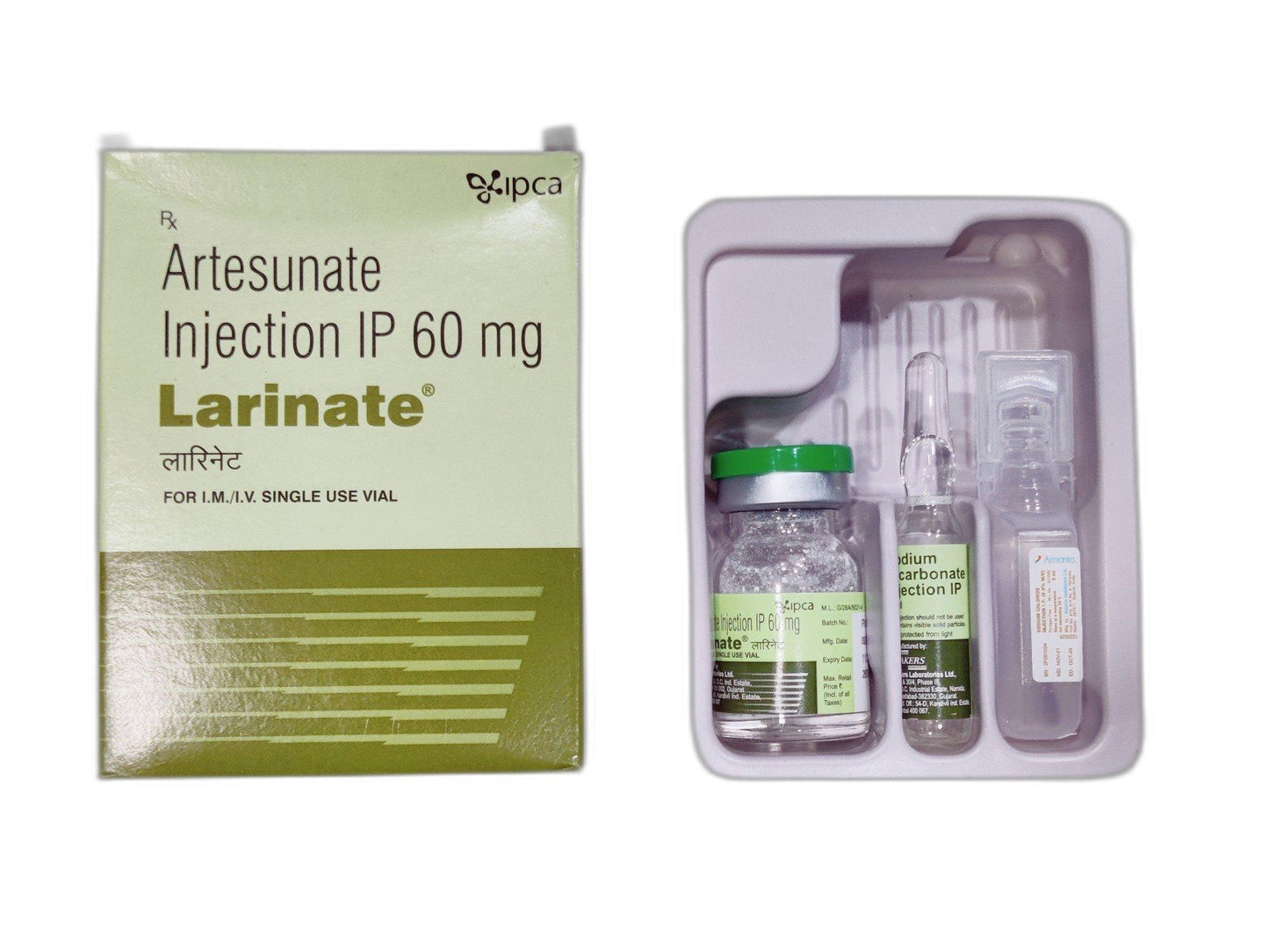 Larinate 60mg Injection containing Artesunate 60mg