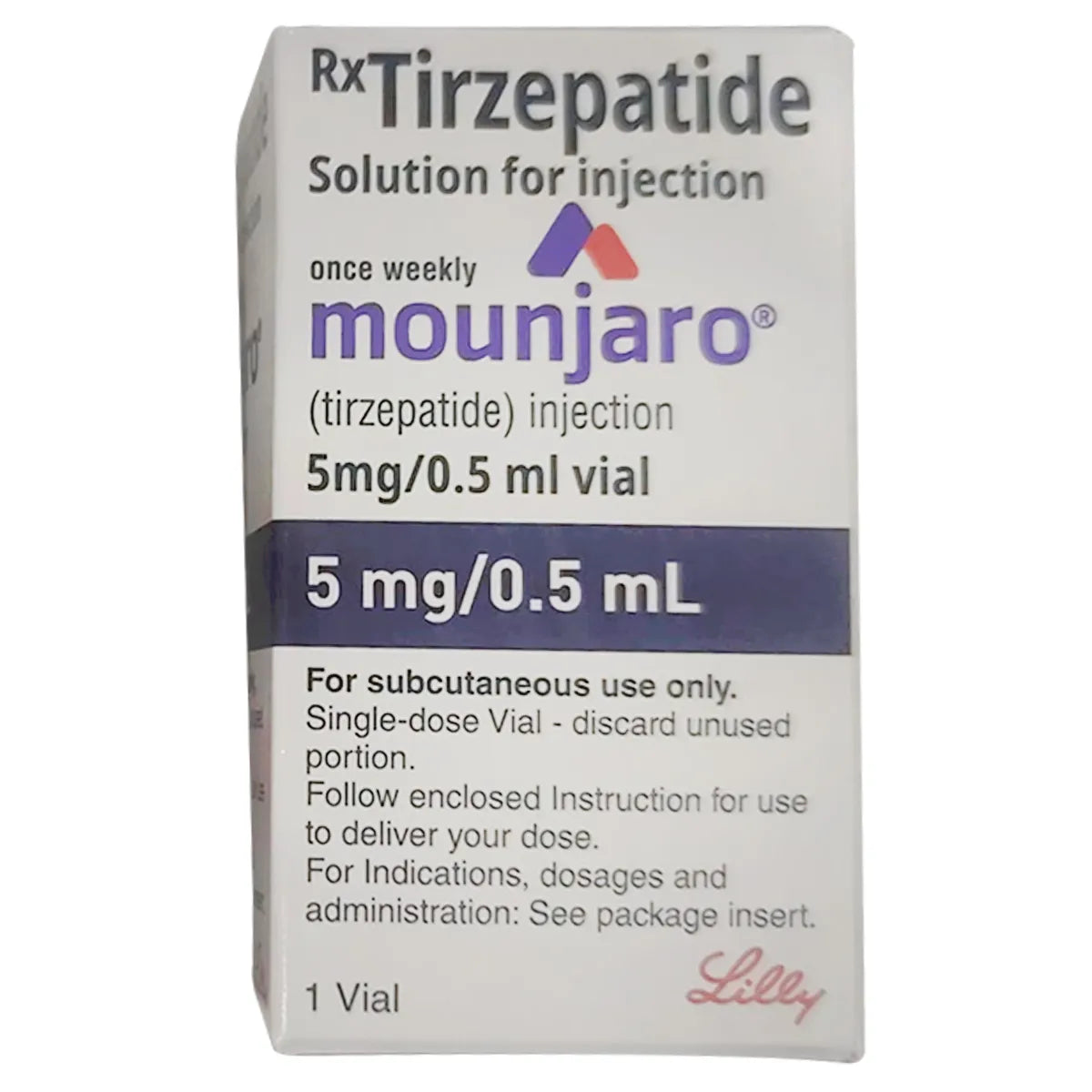 Mounjaro 5mg/0.5ml Tirzepatide injection pen for type 2 diabetes management