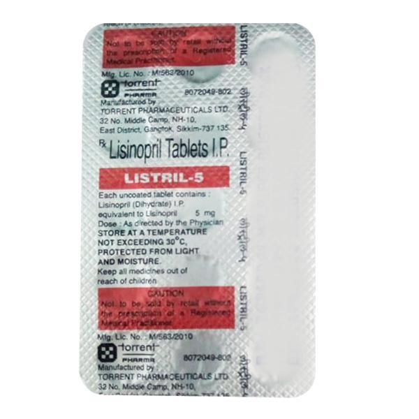 Lisinopril 5MG (Listril-5)
