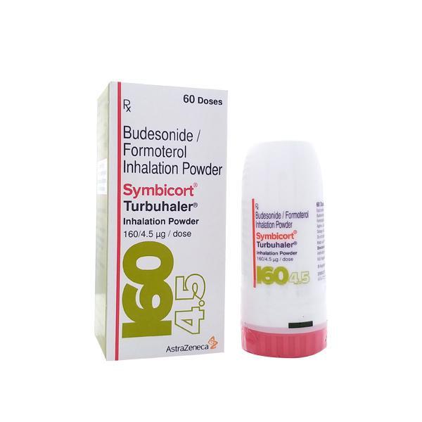 Symbicort 160mcg/4.5mcg inhaler containing Budesonide and Formoterol