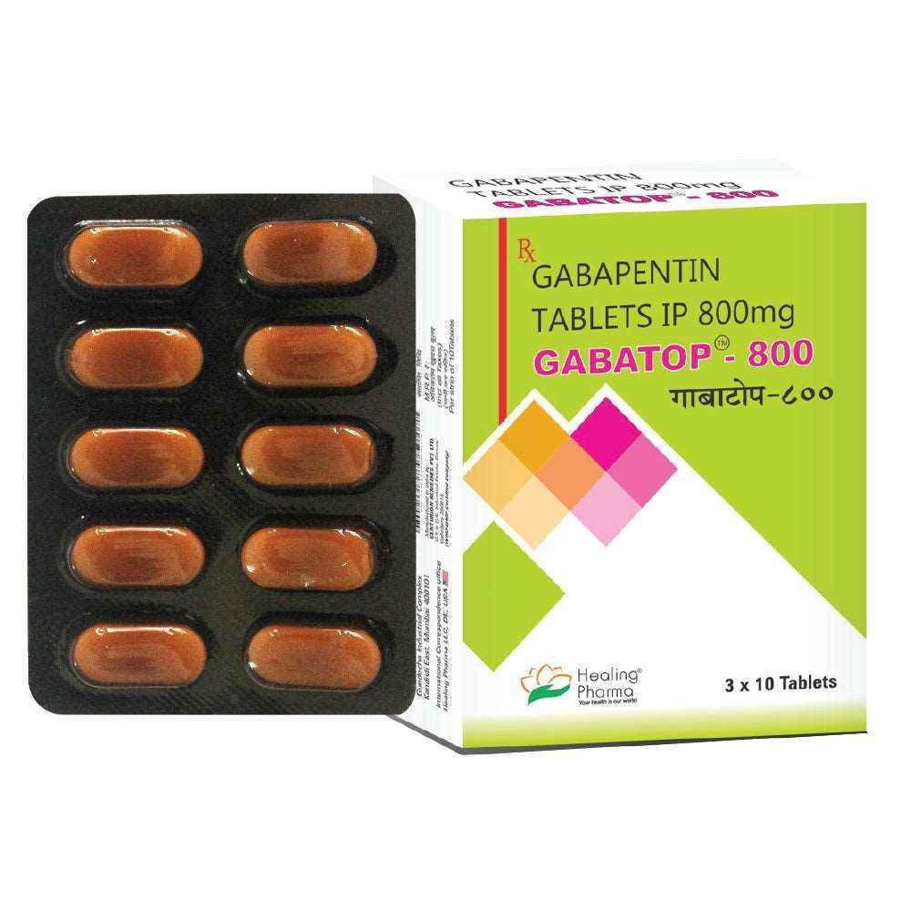 Gabatop 800mg tablets containing Gabapentin 800mg