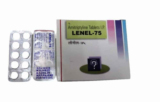 Lenel 75mg tablets containing Amitriptyline 75mg