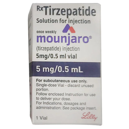 Mounjaro 5mg/0.5ml Tirzepatide injection pen for type 2 diabetes management
