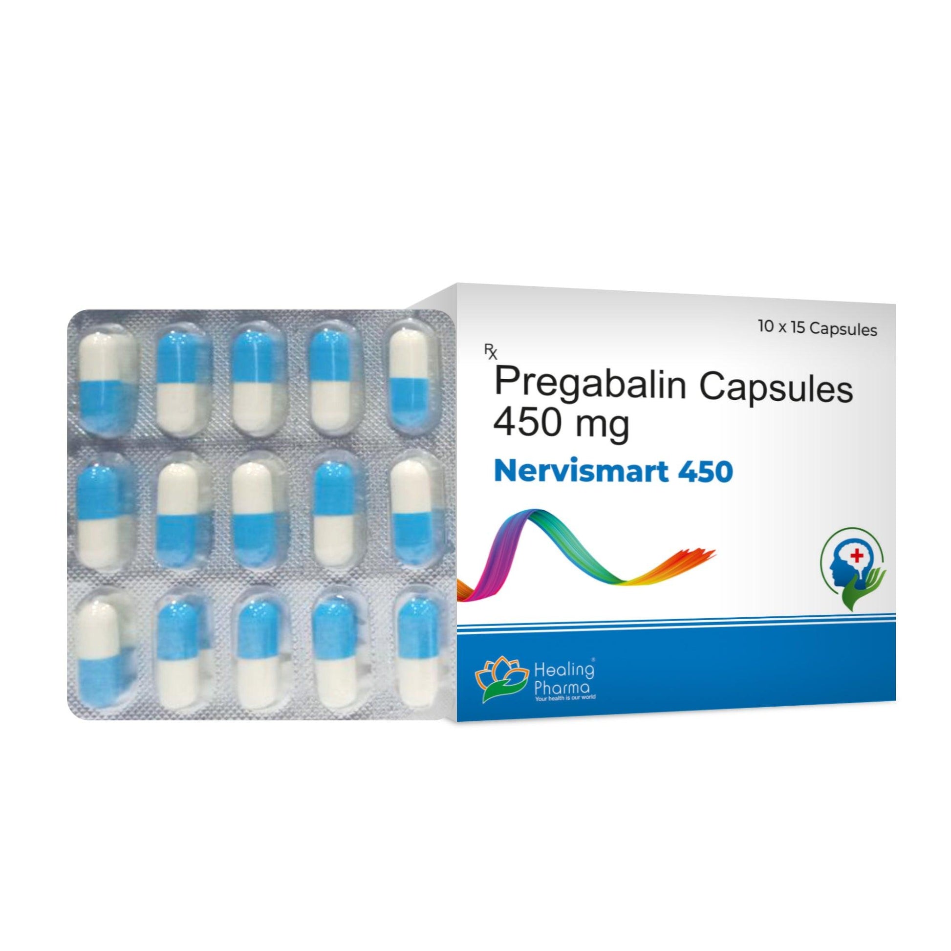 Nervismart 450mg capsules containing Pregabalin 450mg
