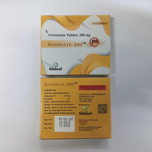 Radinate 200mg Artesunate 200mg tablets