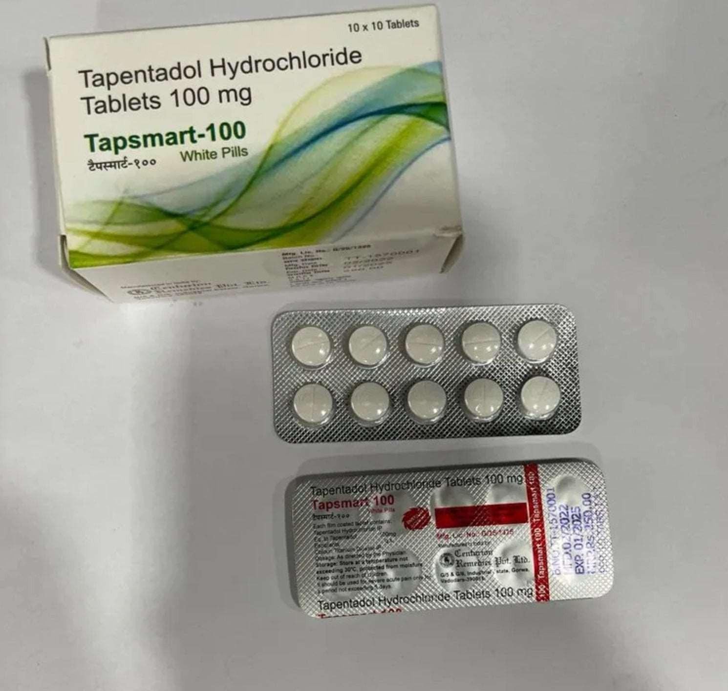 Tapsmart Tapentadol 100mg tablets for moderate to severe pain management