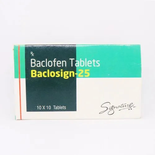 Baclosign 25mg tablets containing Baclofen 25mg