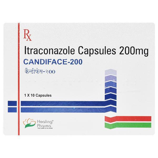 Candiface 200mg capsules containing Itraconazole 200mg for fungal infection treatment