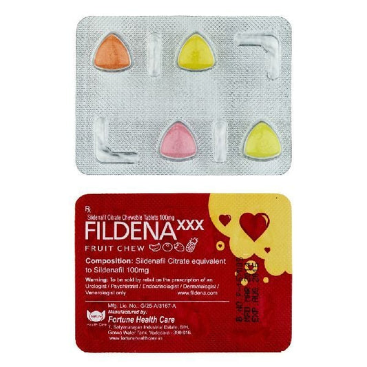 Sildenafil Chewable 100MG (Fildena XXX)