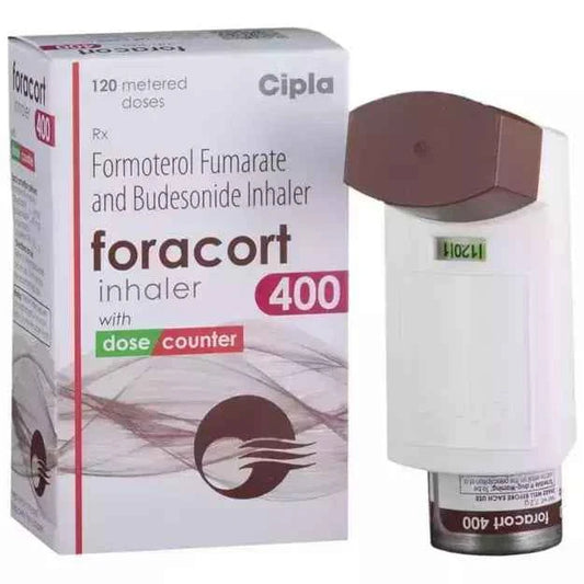 Foracort 400mcg inhaler containing Formoterol and Budesonide