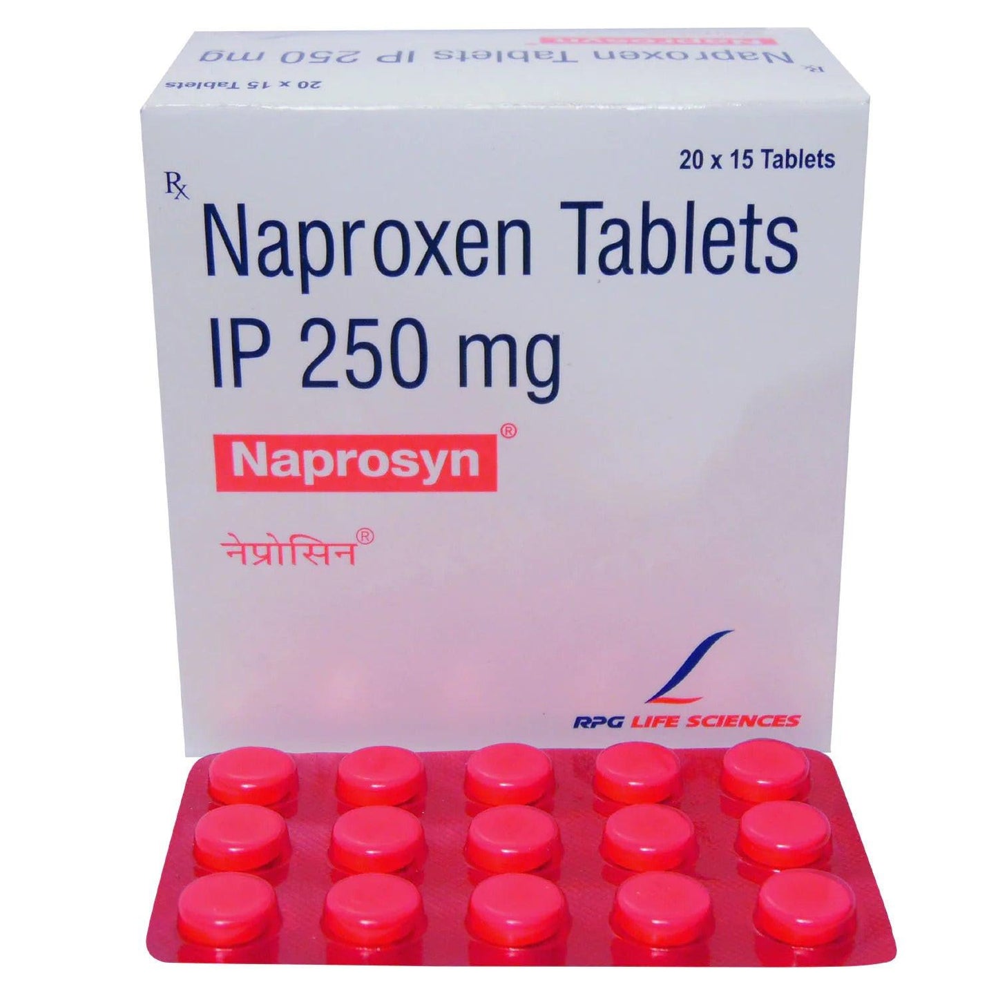 Naprosyn 250mg tablets containing Naproxen 250mg