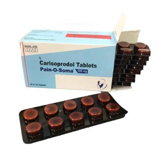 Pain O Soma 500mg tablets containing Carisoprodol 500mg