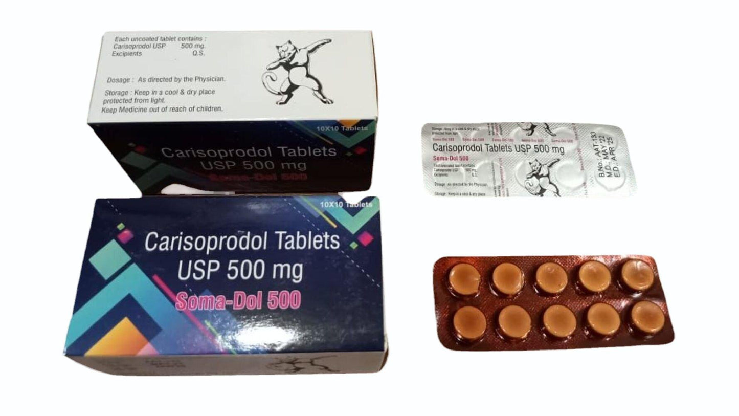Carisoprodol 500mg (Soma-Dol 500)