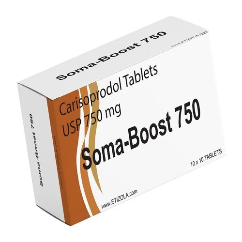 Somaboost 750mg tablets containing Carisoprodol 750mg