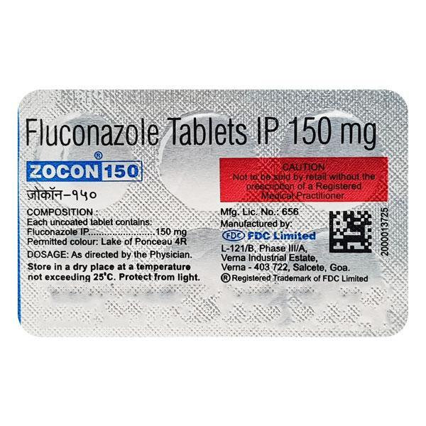 Zocon 150mg Fluconazole 150mg antifungal tablets