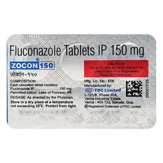 Zocon 150mg Fluconazole 150mg antifungal tablets