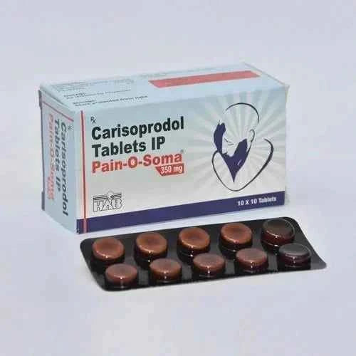 Pain O Soma 350mg tablets containing Carisoprodol 350mg