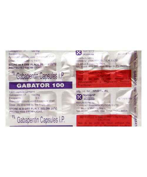 Gabator 100mg capsules containing Gabapentin 100mg