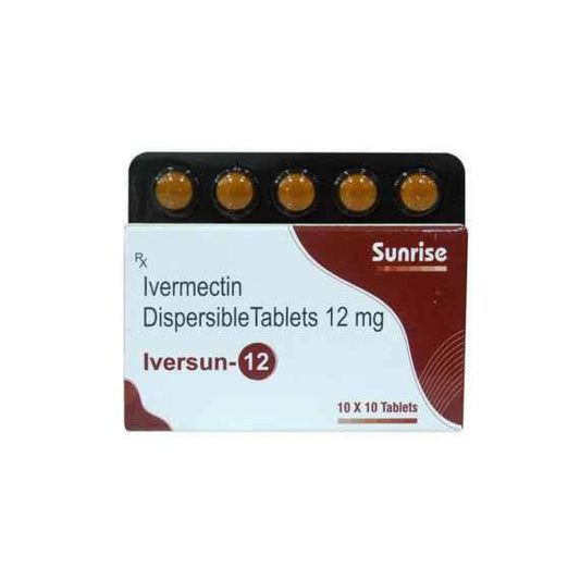 Iversun 12mg tablets containing Ivermectin 12mg