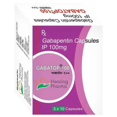 Gabatop 100mg capsules containing Gabapentin 100mg